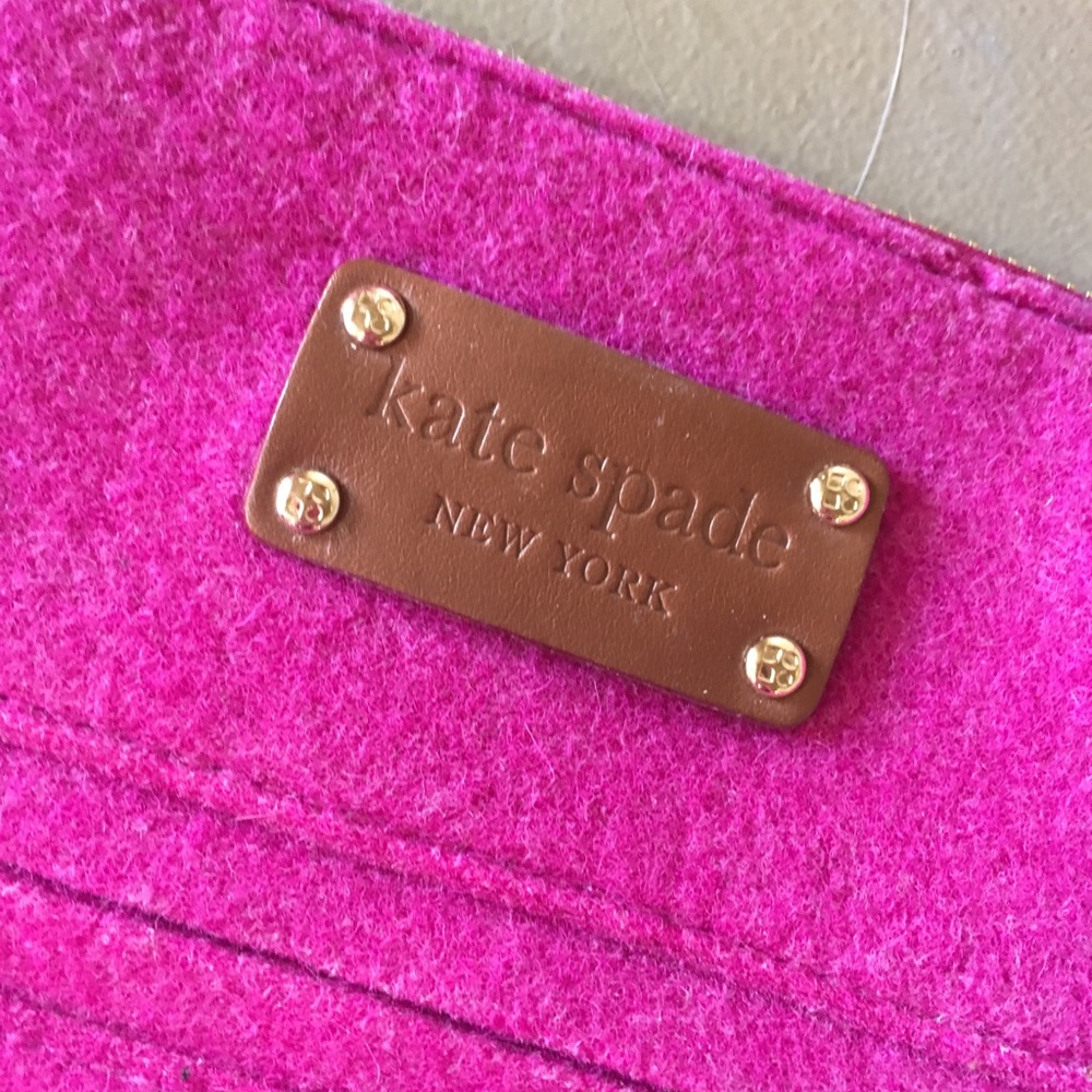 Kate Spade Fuchsia Wool Purse - Picture 2 of 8